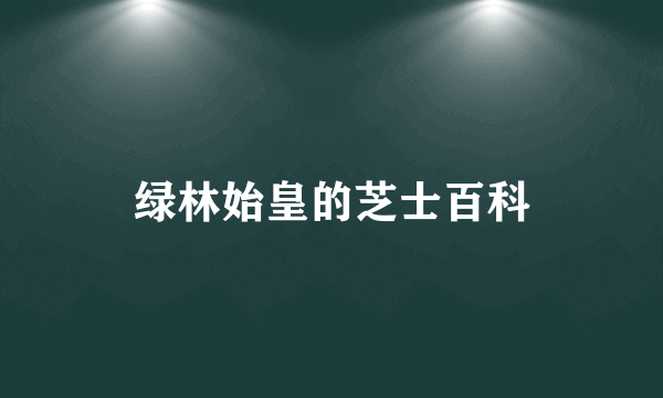 绿林始皇的芝士百科