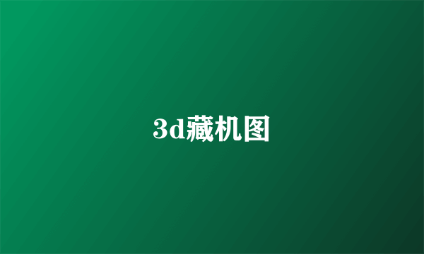 3d藏机图