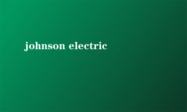 johnson electric