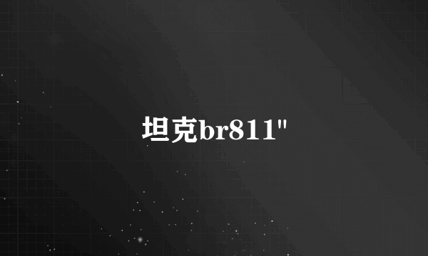 坦克br811