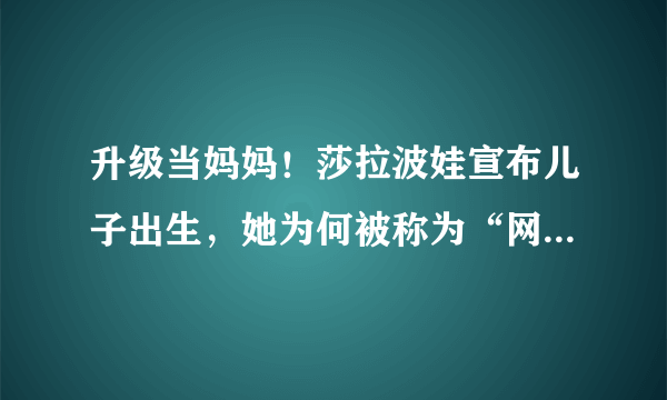 升级当妈妈！莎拉波娃宣布儿子出生，她为何被称为“网坛女神”？