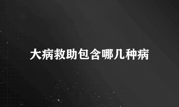 大病救助包含哪几种病