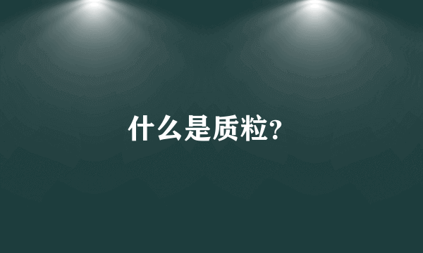 什么是质粒？