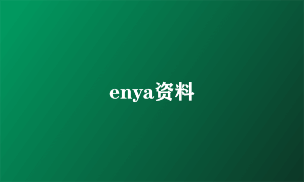 enya资料