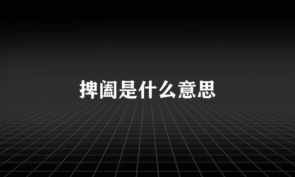 捭阖是什么意思