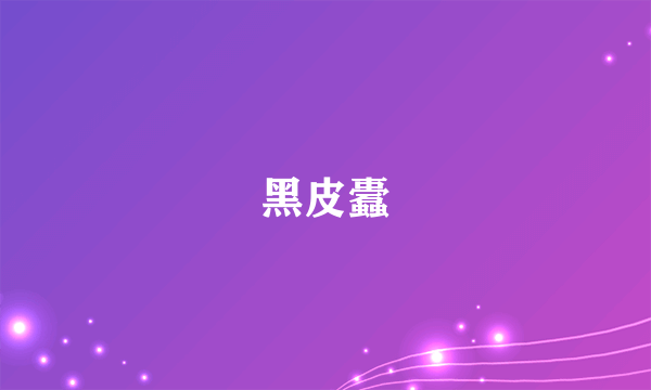 黑皮蠹