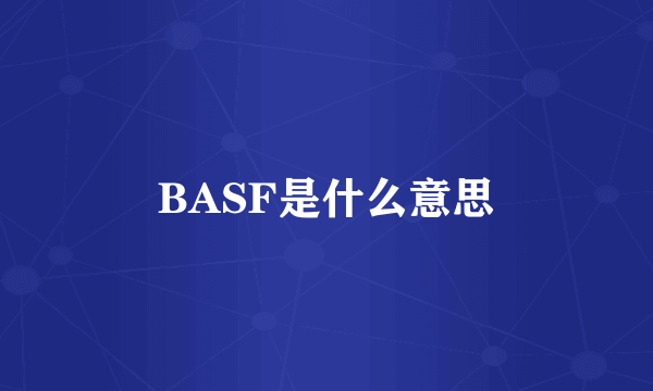 BASF是什么意思