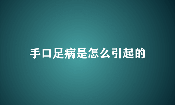 手口足病是怎么引起的