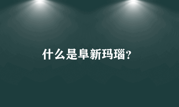 什么是阜新玛瑙？