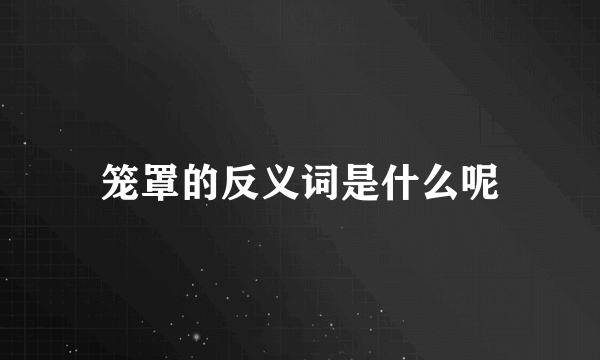 笼罩的反义词是什么呢