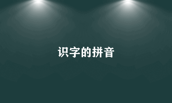 识字的拼音