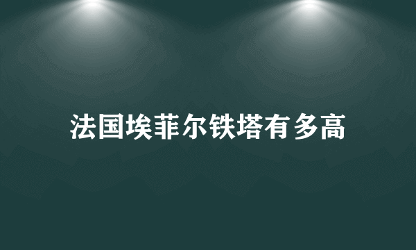 法国埃菲尔铁塔有多高