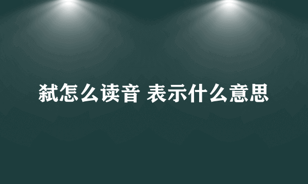 弑怎么读音 表示什么意思