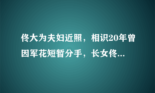 佟大为夫妇近照，相识20年曾因军花短暂分手，长女佟含月颜值高