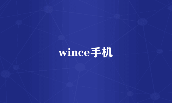 wince手机