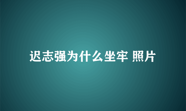 迟志强为什么坐牢 照片