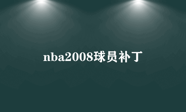 nba2008球员补丁