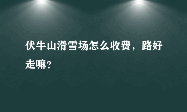 伏牛山滑雪场怎么收费，路好走嘛？