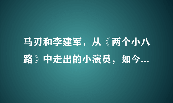 马刃和李建军，从《两个小八路》中走出的小演员，如今怎么样了？