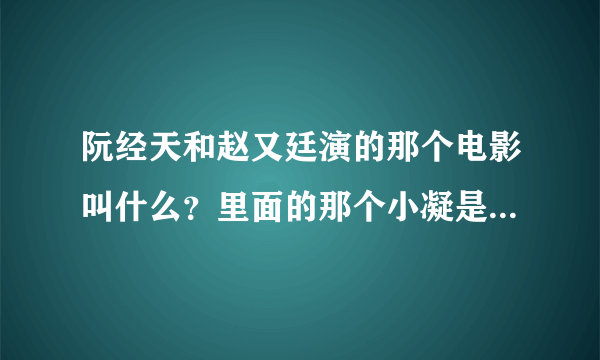 阮经天和赵又廷演的那个电影叫什么？里面的那个小凝是谁演的？