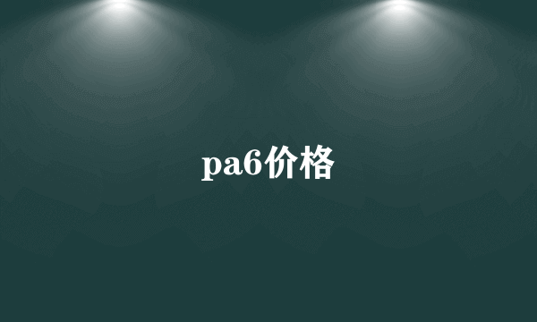 pa6价格