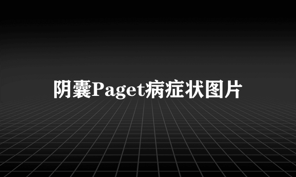 阴囊Paget病症状图片