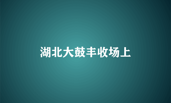 湖北大鼓丰收场上