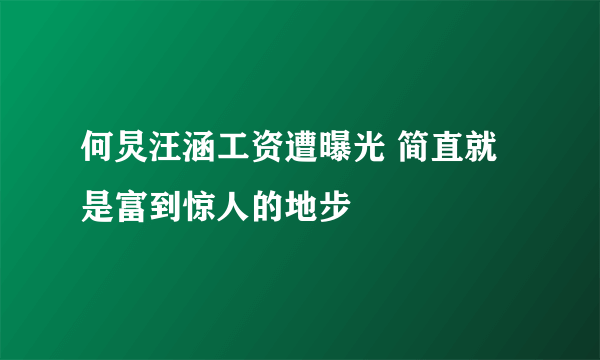 何炅汪涵工资遭曝光 简直就是富到惊人的地步