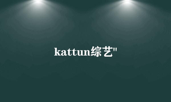 kattun综艺