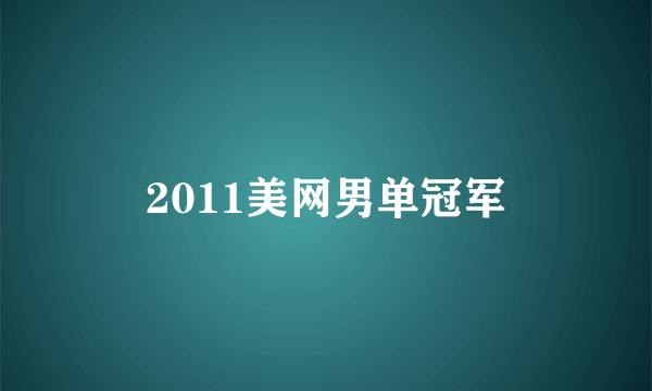 2011美网男单冠军