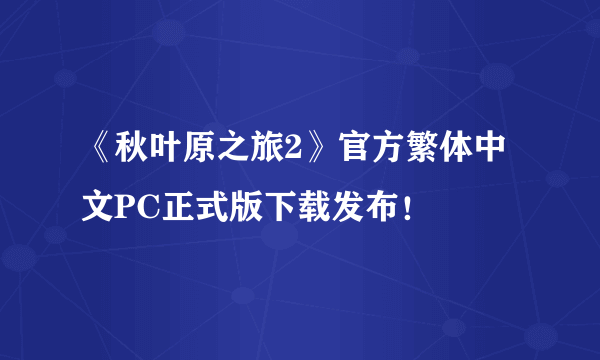 《秋叶原之旅2》官方繁体中文PC正式版下载发布！