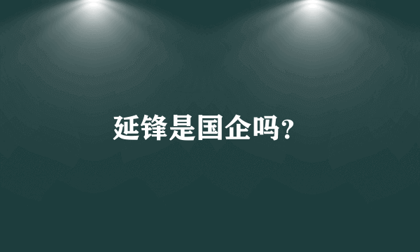 延锋是国企吗？