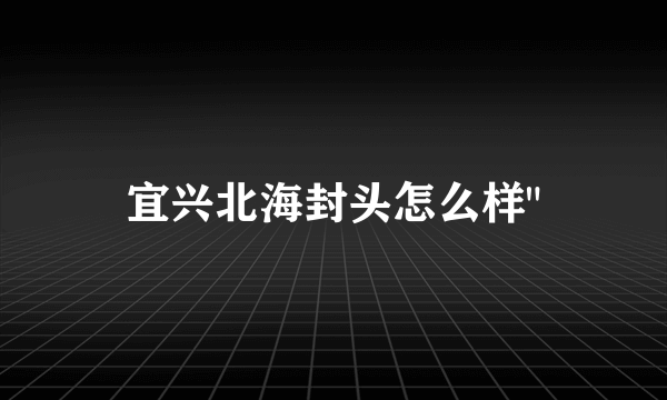 宜兴北海封头怎么样