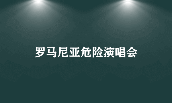 罗马尼亚危险演唱会