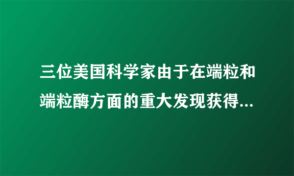 三位美国科学家由于在端粒和端粒酶方面的重大发现获得了2009年的诺贝尔生理学或医学奖．如图甲所示，端粒