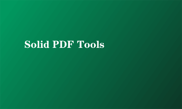 Solid PDF Tools