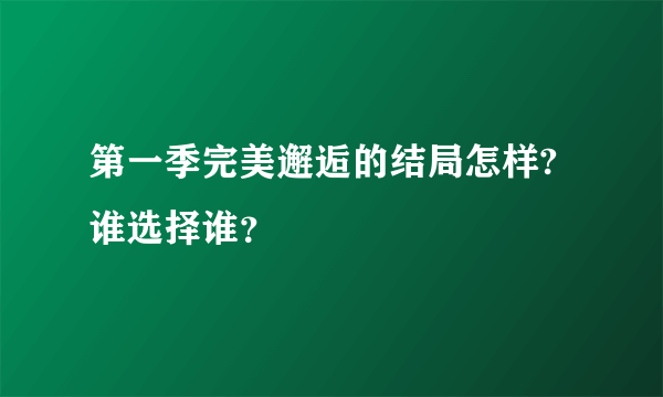 第一季完美邂逅的结局怎样?谁选择谁？