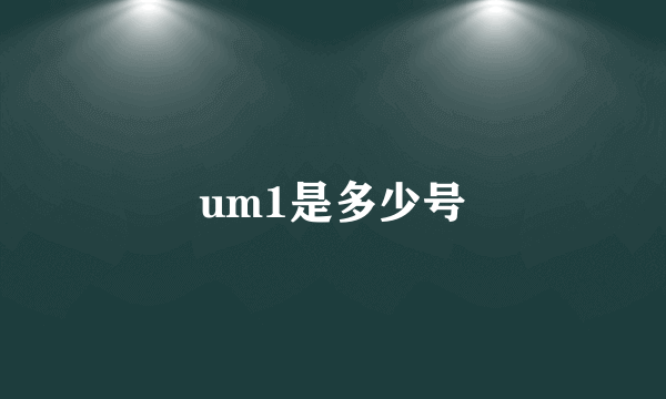 um1是多少号