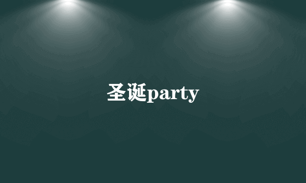 圣诞party