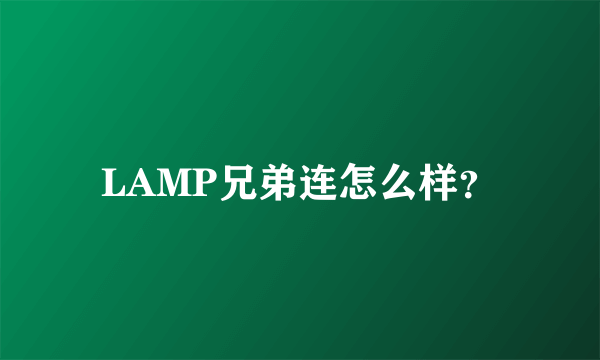 LAMP兄弟连怎么样？