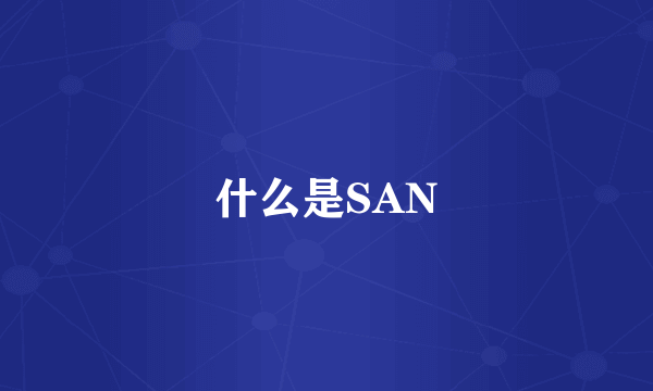 什么是SAN