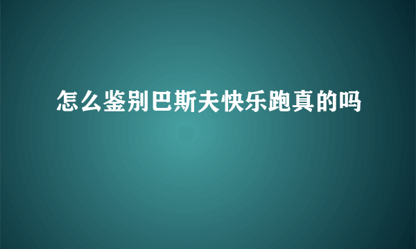 怎么鉴别巴斯夫快乐跑真的吗