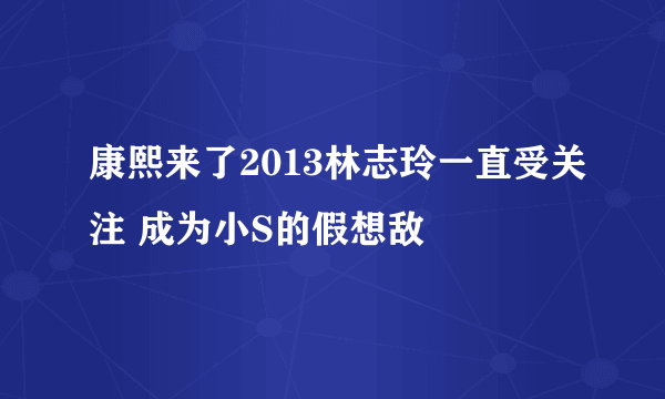 康熙来了2013林志玲一直受关注 成为小S的假想敌