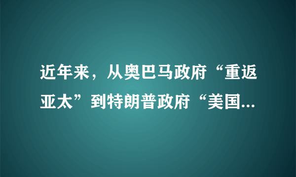 近年来，从奥巴马政府“重返亚太”到特朗普政府“美国优先”，美国奉行的单边主义和先发制人的战略频频受挫。而另一方面欧盟一体化进程加快，俄罗斯、印度、中国等国的综合国力不断增强，大国之间出现了既合作又竞争的态势。这些现象反映了（　　）A.社会保障制度的完善B.经济全球化带来的机遇C.科学技术领域的发展D.世界多极化趋势的增强