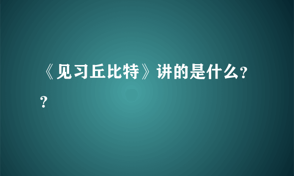 《见习丘比特》讲的是什么？？