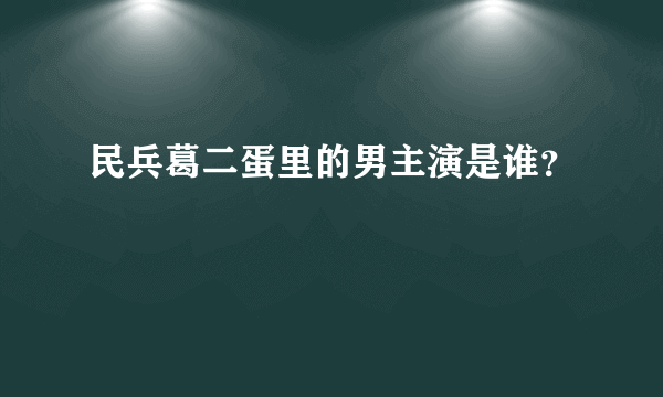 民兵葛二蛋里的男主演是谁？