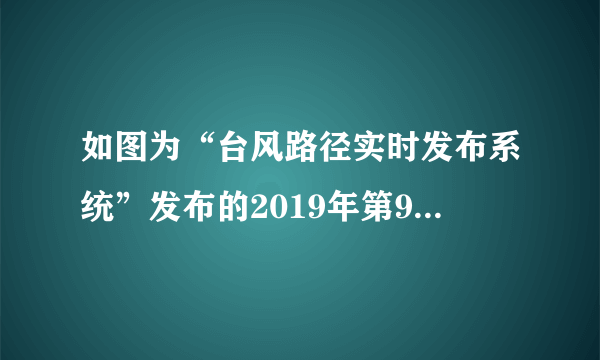 如图为“台风路径实时发布系统”发布的2019年第9号台风“利奇马”移动路径。读图回答27～28题。关于台风“利奇马”的说法正确的是（　　）A.生成于东南太平洋的热带洋面B. 气流呈顺时针方向旋转辐合C. 首次登陆时上海吹西南风D. 给浙、苏、鲁等省份带来狂风暴雨