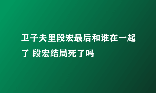 卫子夫里段宏最后和谁在一起了 段宏结局死了吗