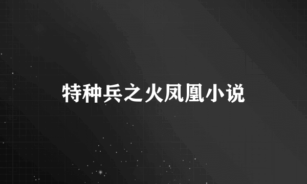 特种兵之火凤凰小说