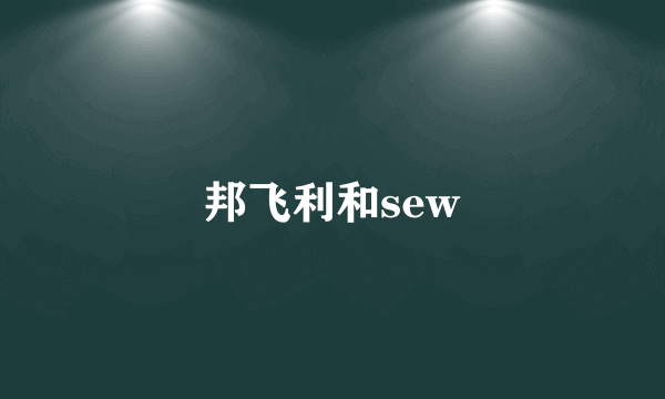 邦飞利和sew